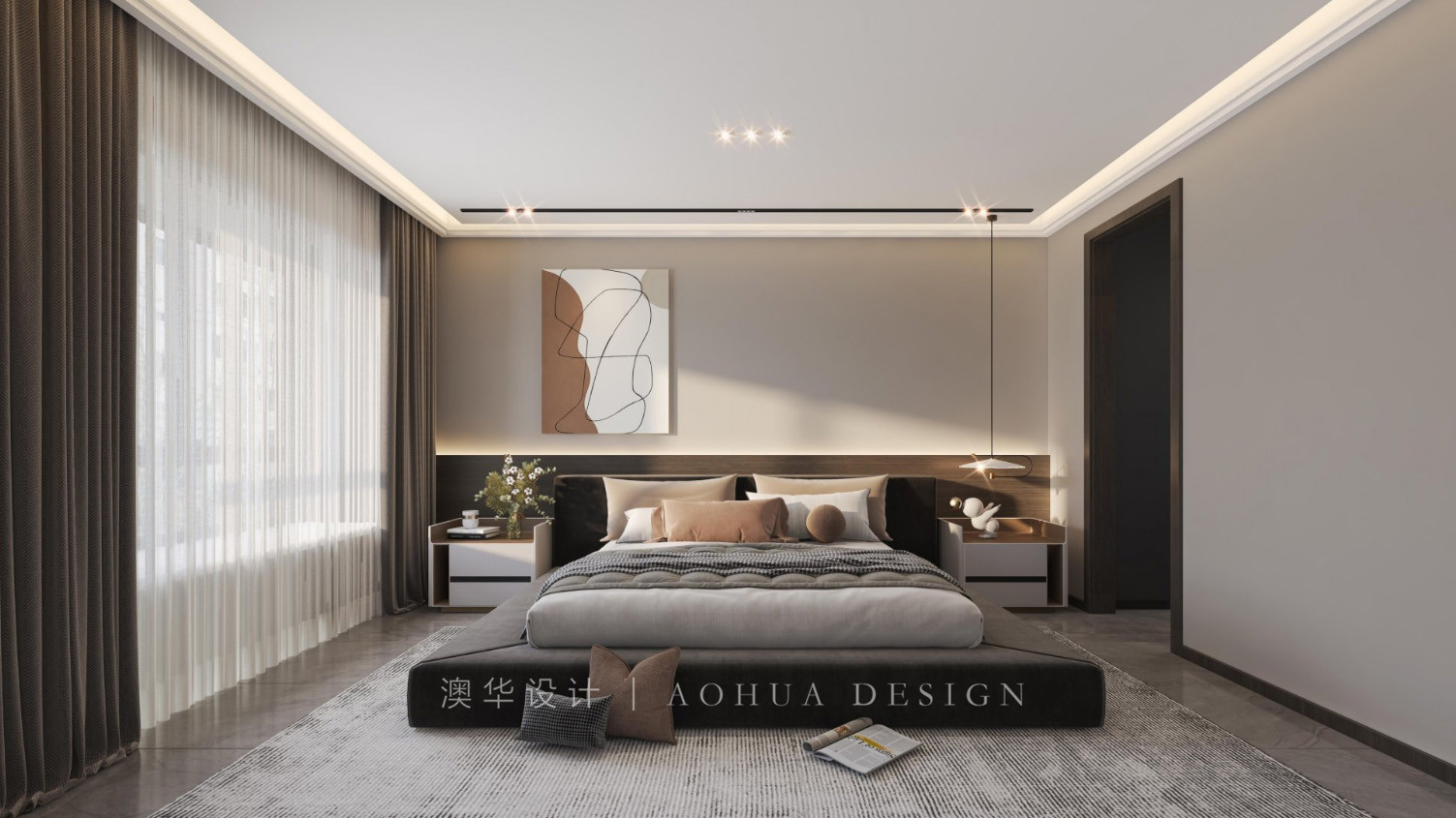 碧桂园晴川府,现代轻奢,碧桂园晴川府128㎡,碧桂园晴川府128平米,武汉装修