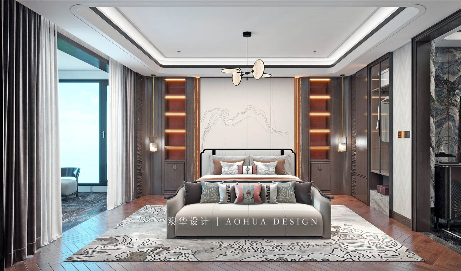 华侨城360㎡新中式