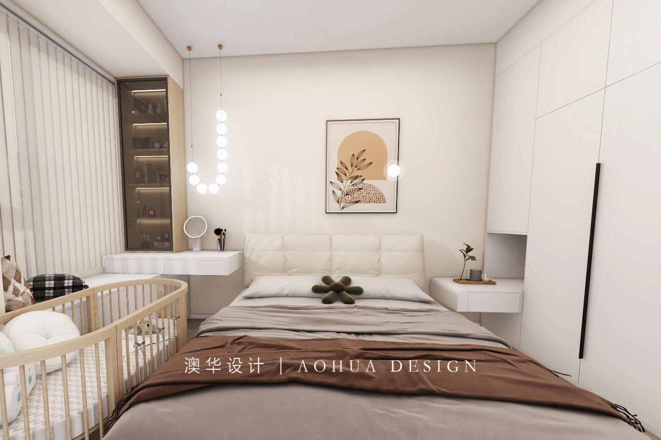 中科新苑108㎡奶油风