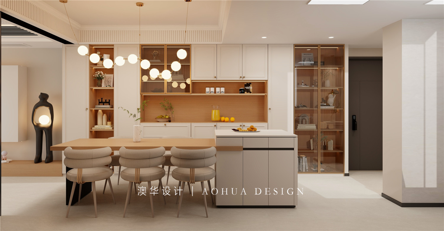 华侨城欢乐天际120㎡法式奶油