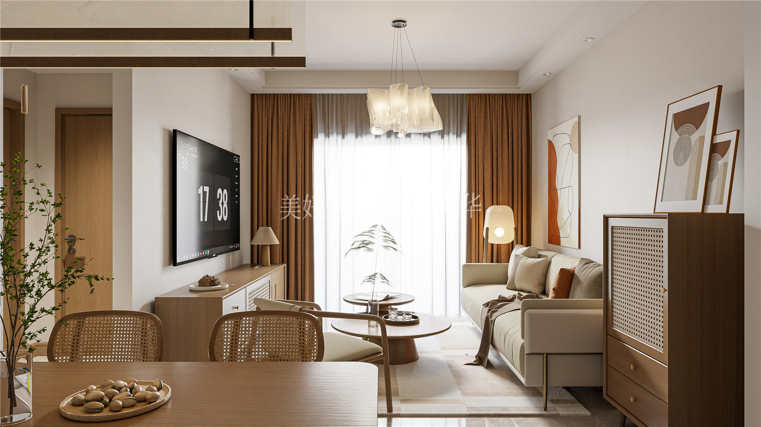 华侨城红坊99㎡,武汉室内装修,武汉装修设计