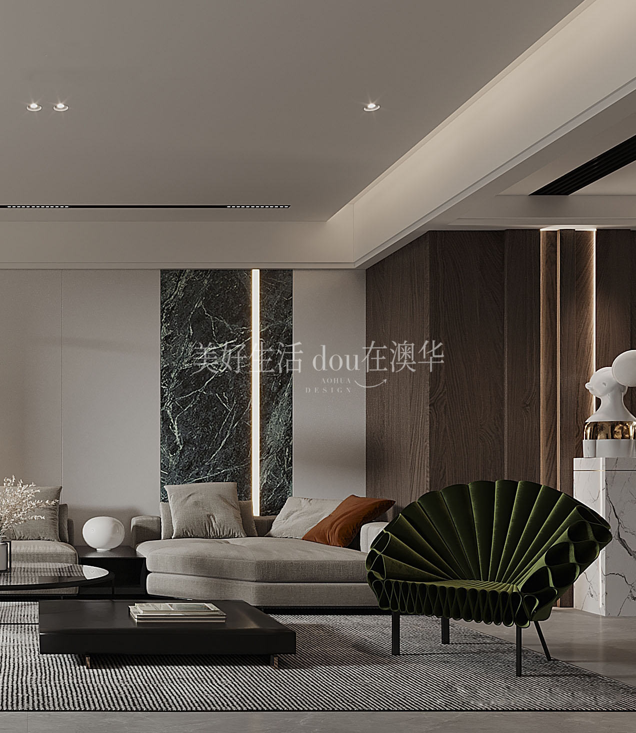 融创望江府133㎡,融创望江府装修效果图,武汉室内装修