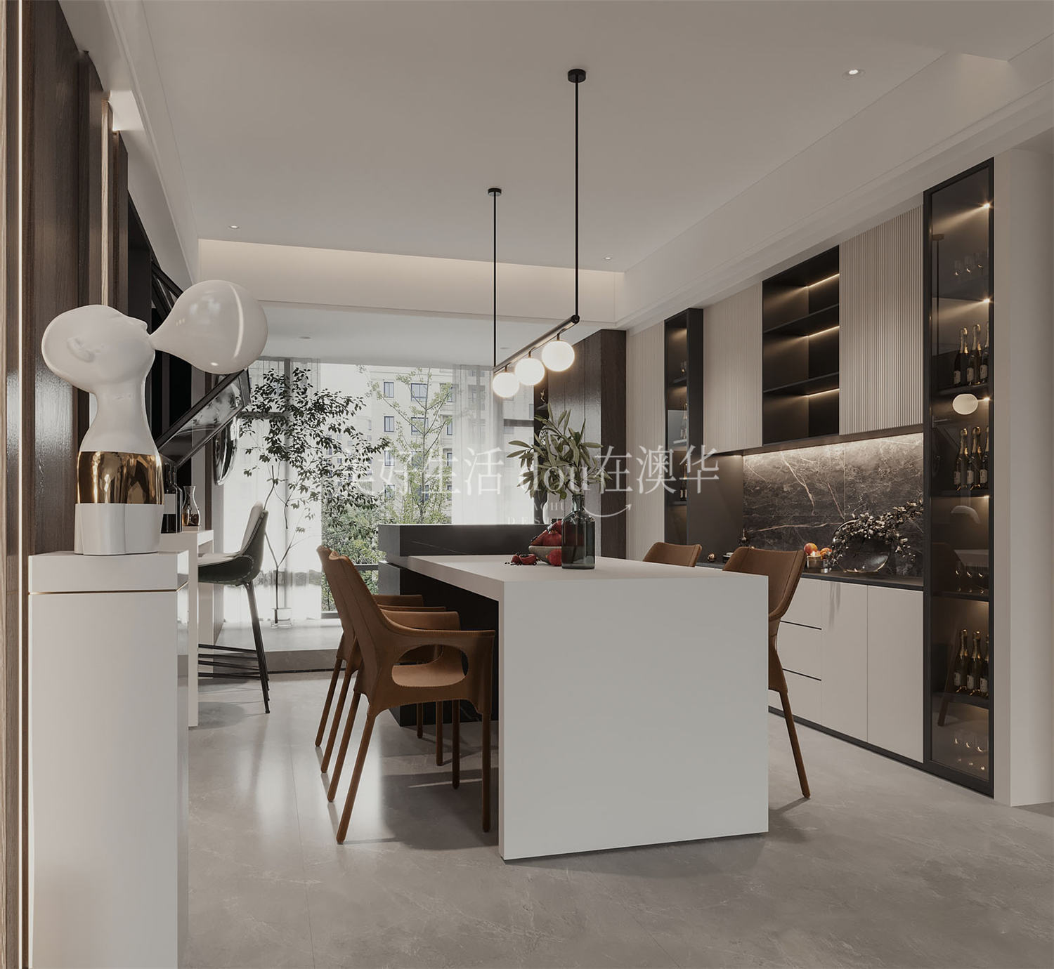 融创望江府133㎡,融创望江府装修效果图,武汉室内装修