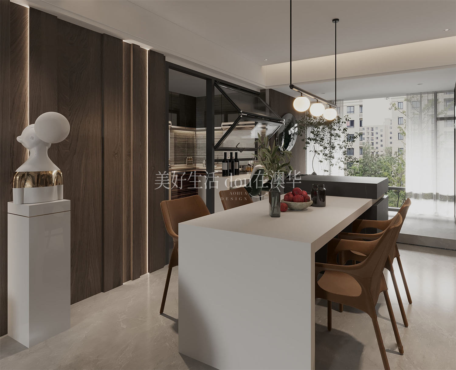 融创望江府133㎡,融创望江府装修效果图,武汉室内装修