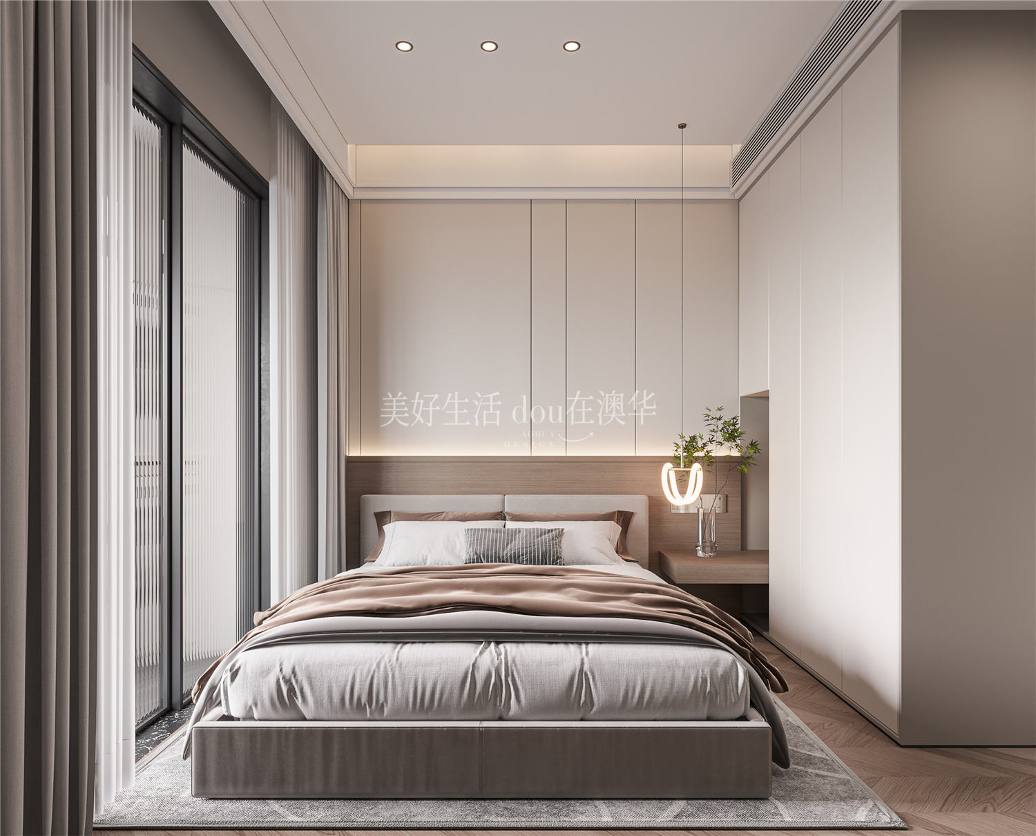 月亮湾130㎡,月亮湾装修效果图,武汉装修设计