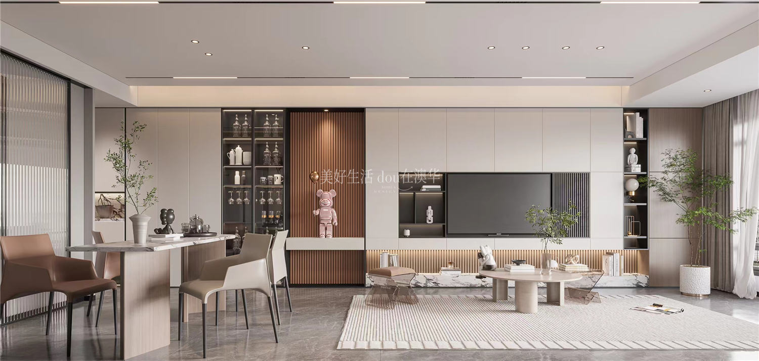 月亮湾130㎡,月亮湾装修效果图,武汉装修设计