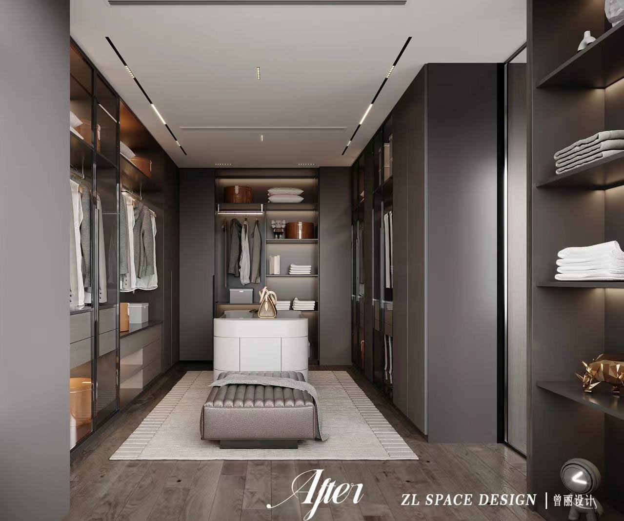 宸嘉100装修效果图,武汉装修设计,意式轻奢