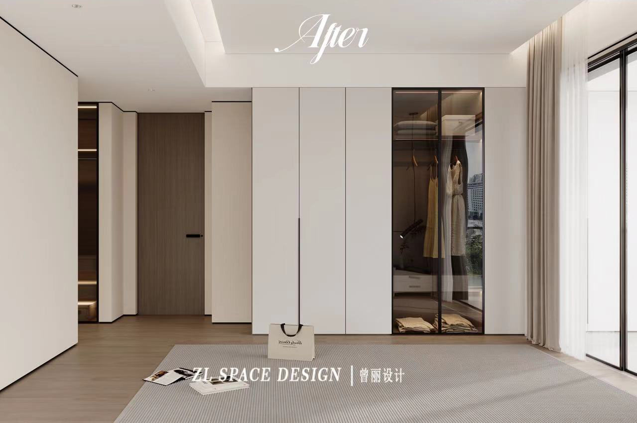 沙湖中心装修效果图,武汉装修设计,现代极简