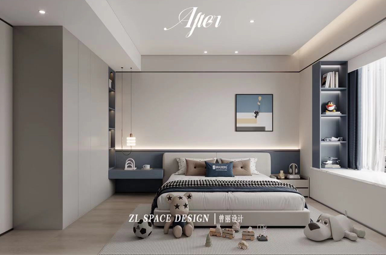 沙湖中心装修效果图,武汉装修设计,现代极简