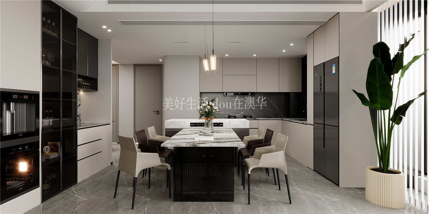 世茂天胤装修效果图,武汉装修设计,现代极简