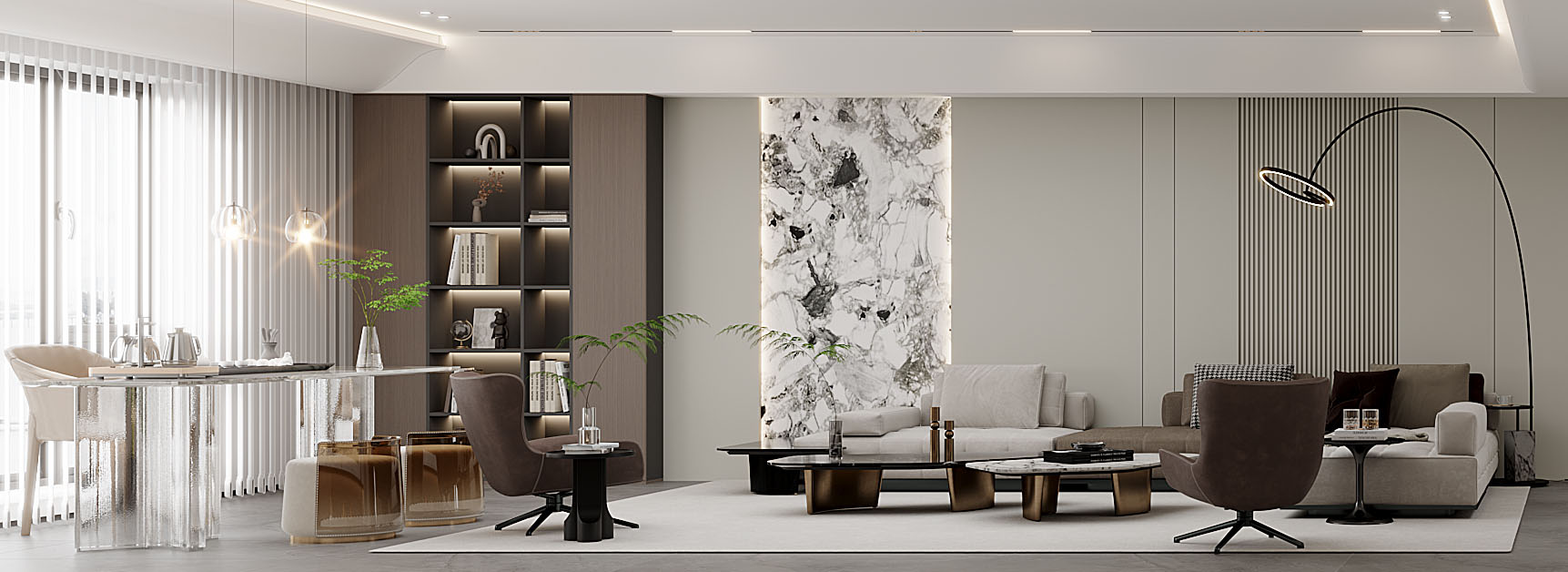 世茂天胤装修效果图,武汉装修设计,现代简约