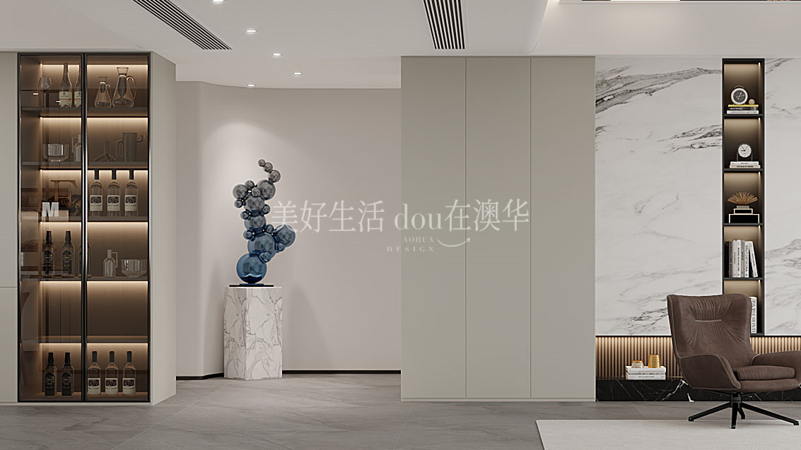 世茂天胤装修效果图,武汉装修设计,现代简约