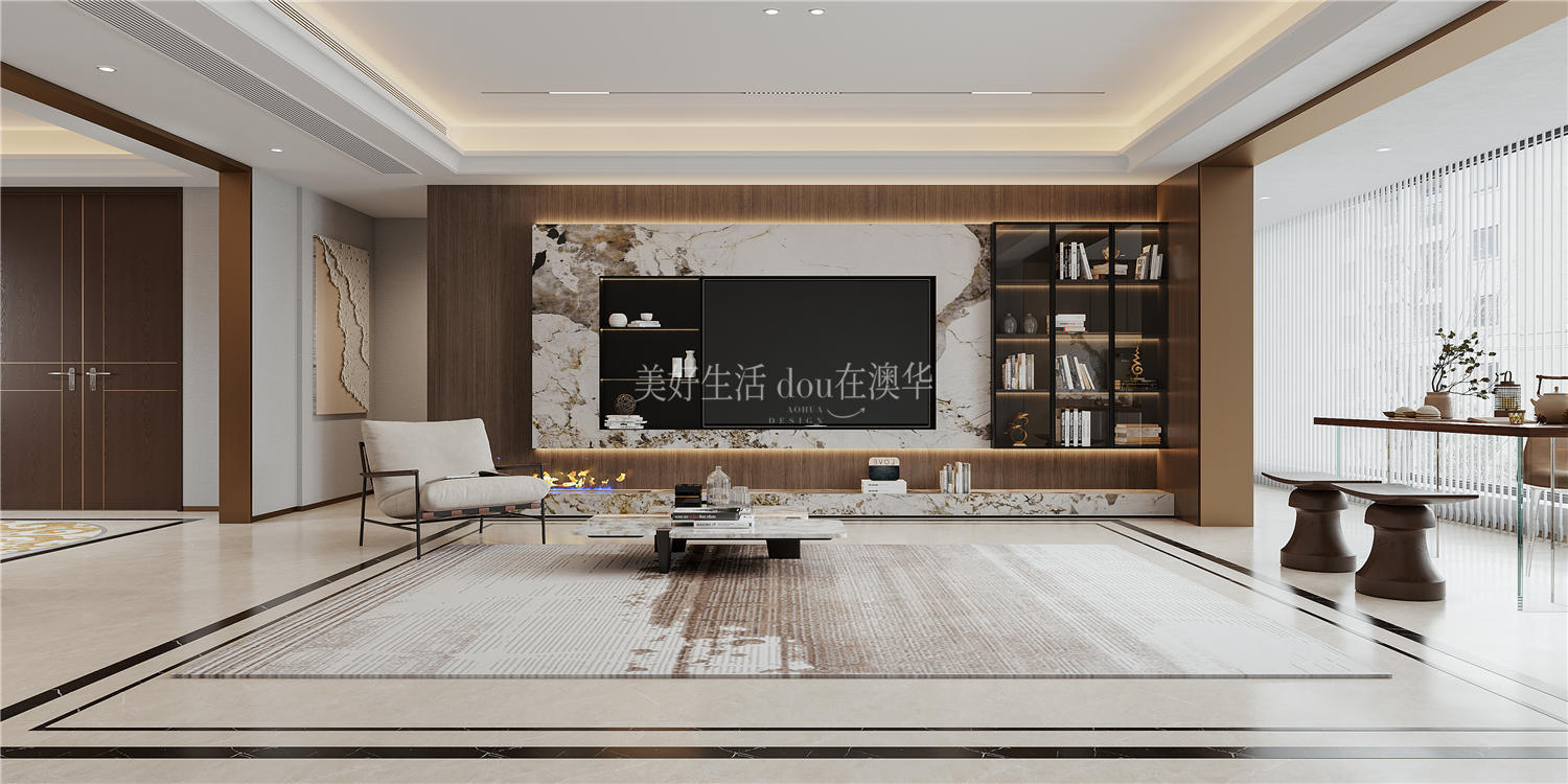 越秀·金融汇装修效果图,意式轻奢,武汉装修设计