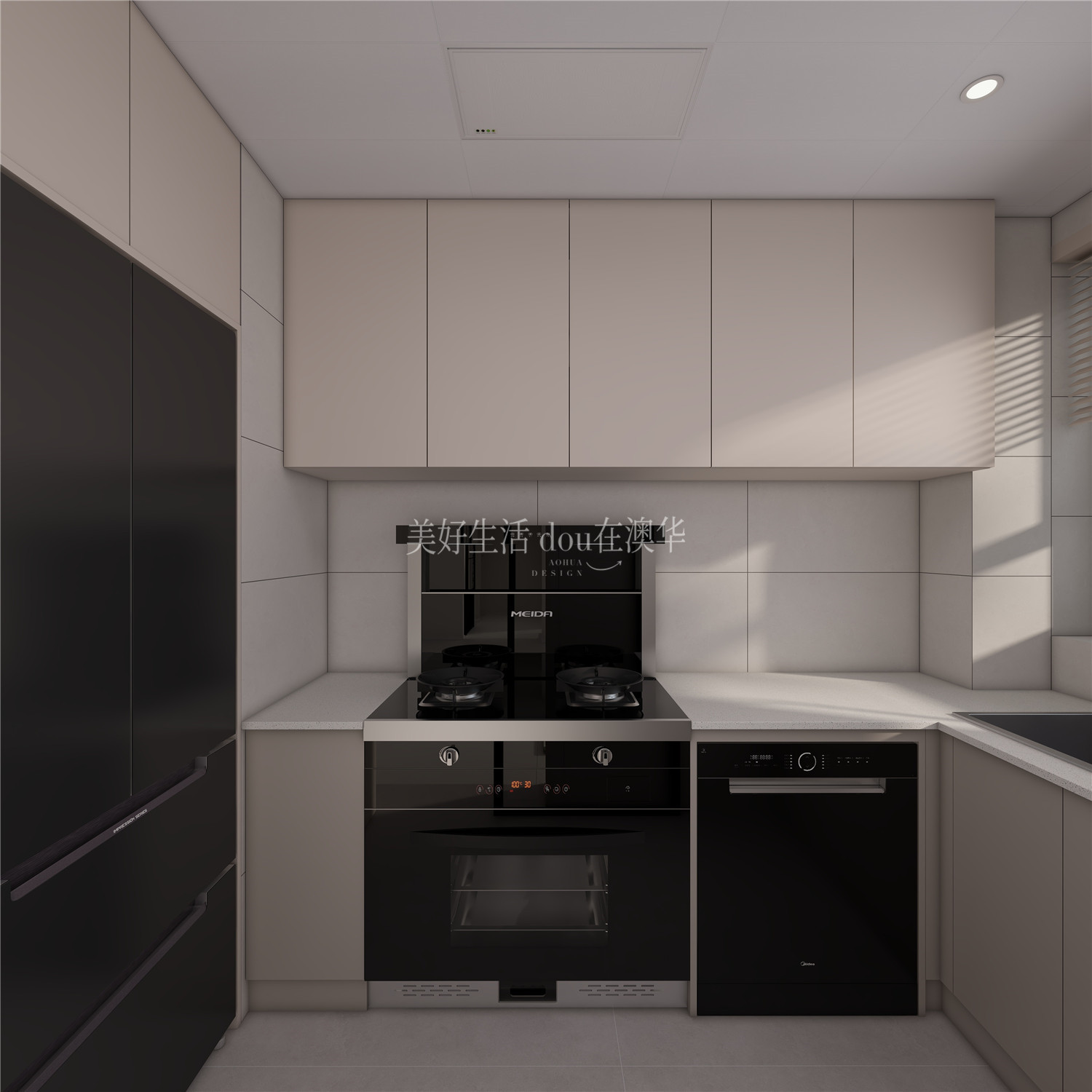 现代奶油,武汉装修设计