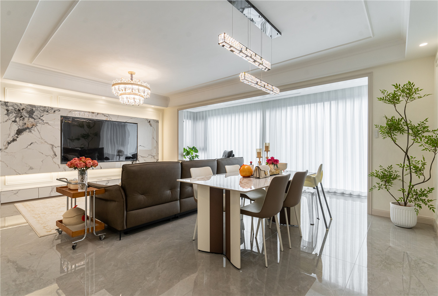 城投联投誉江南装修,法式轻奢,武汉装修设计