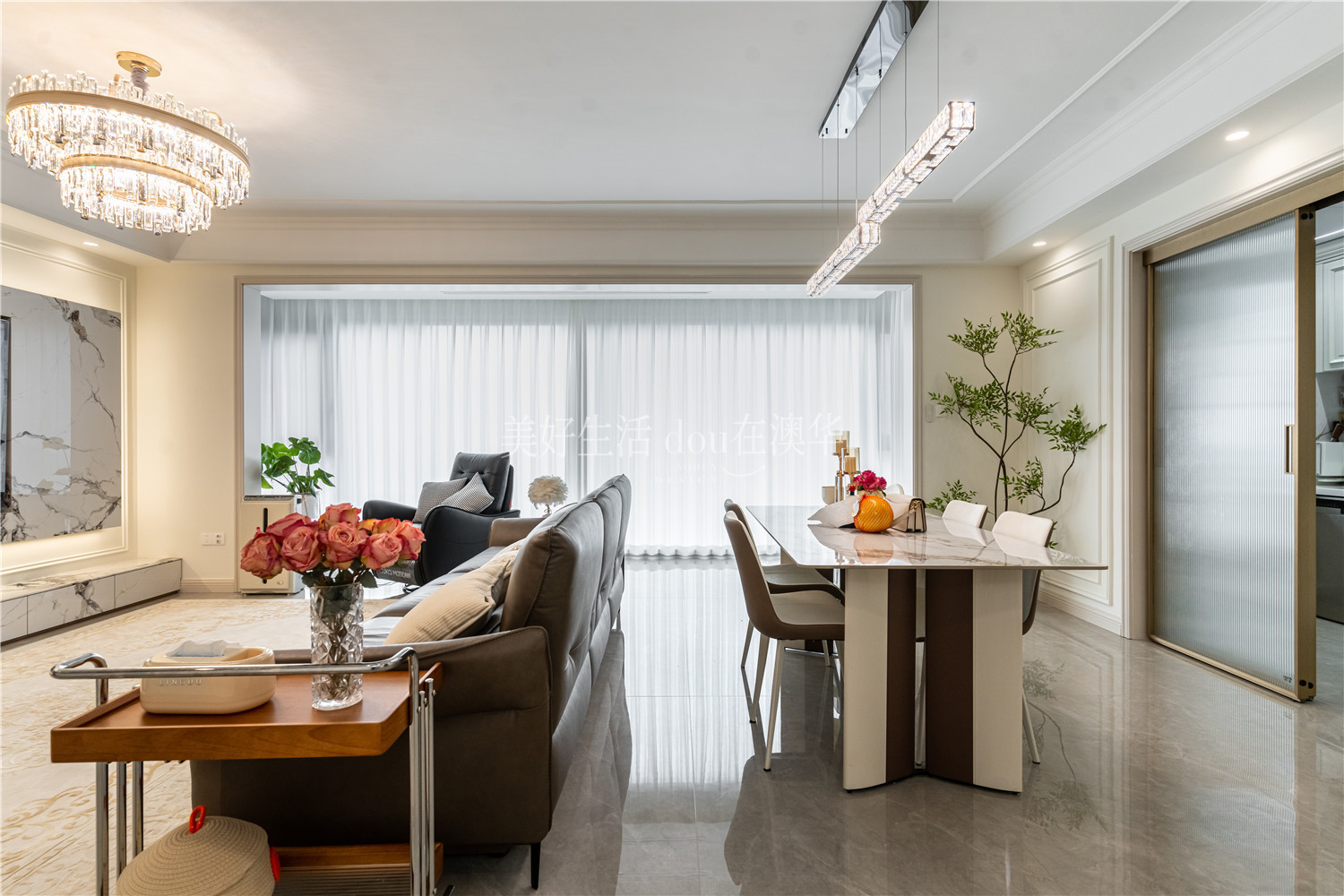 城投联投誉江南装修,法式轻奢,武汉装修设计