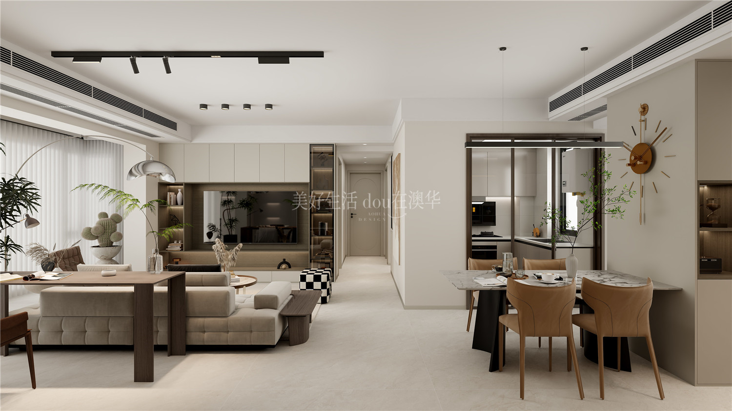 华侨城欢乐天际装修,武汉室内设计