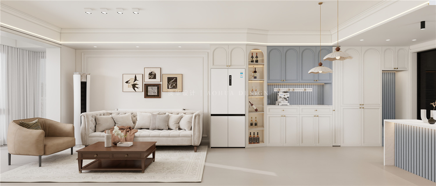 简约美式,武汉室内设计