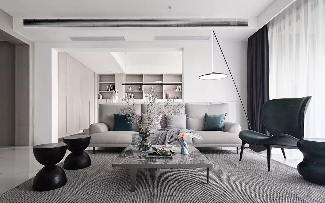 现代简约黑白灰,武汉装修设计