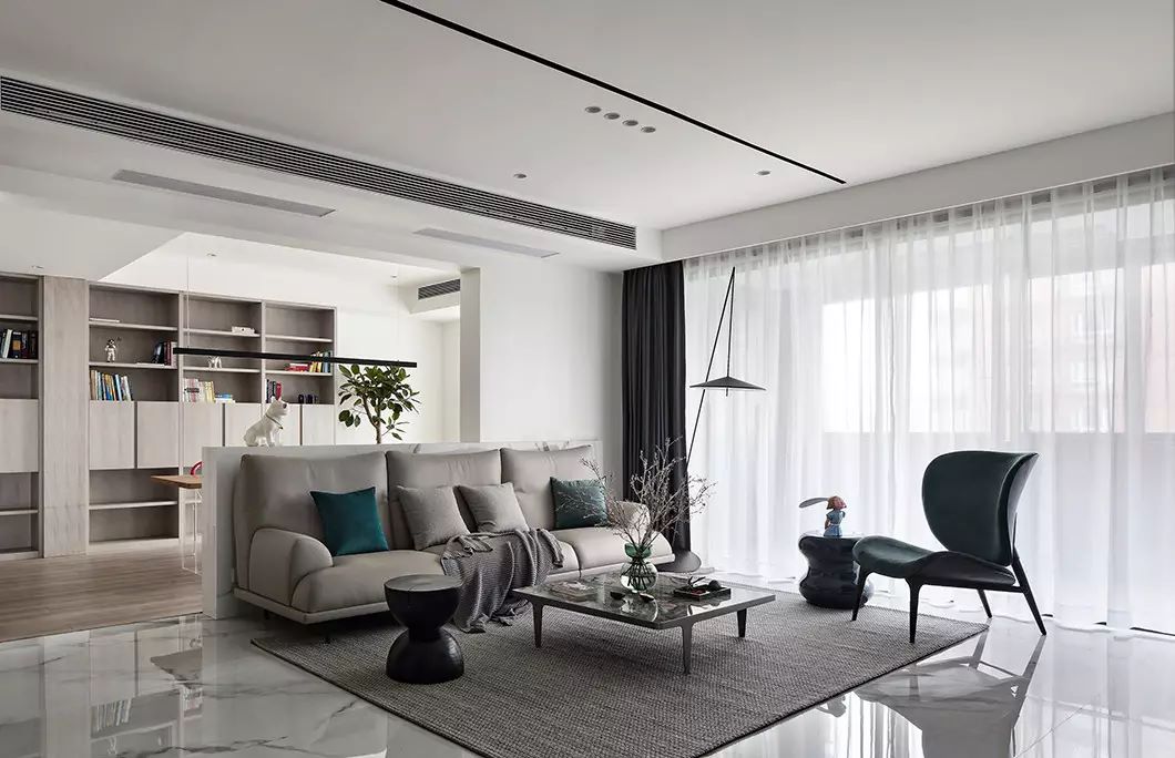 绿地国际金融城装修,现代简约黑白灰