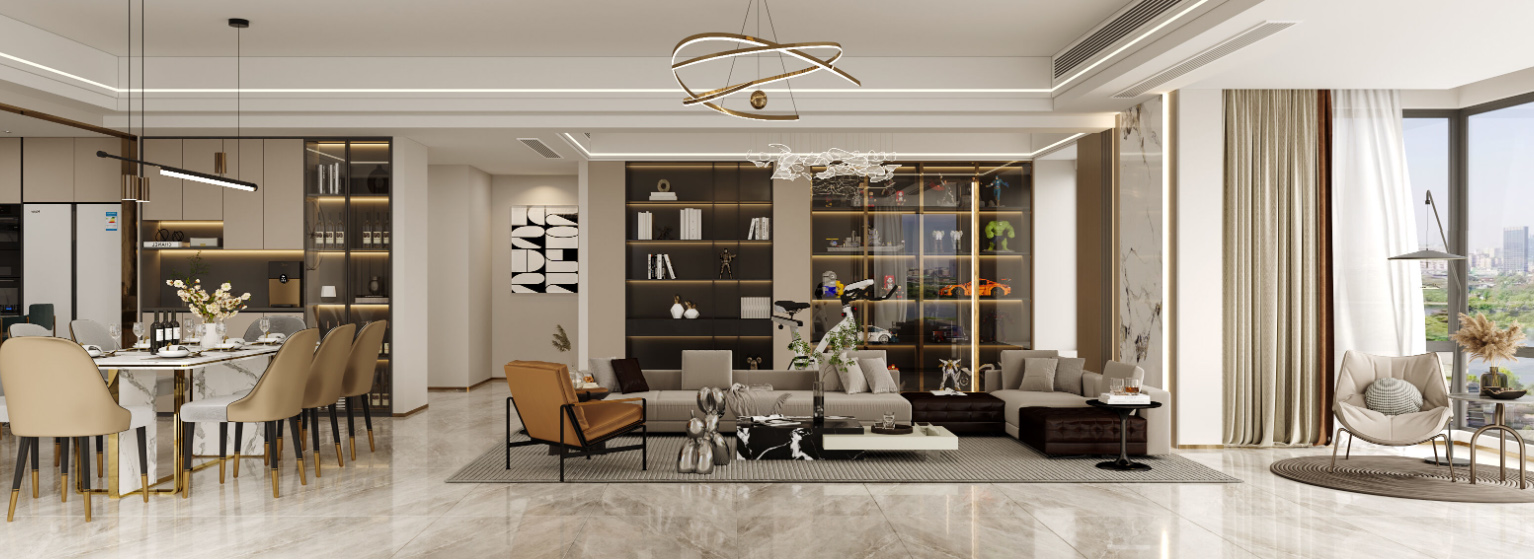 西北湖御玺湾装修,大平层装修