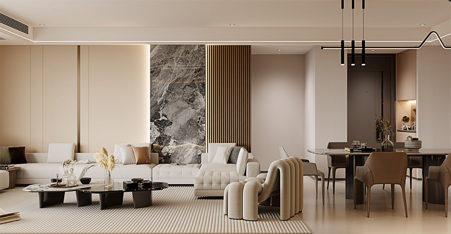 西北湖御玺湾装修,大平层装修