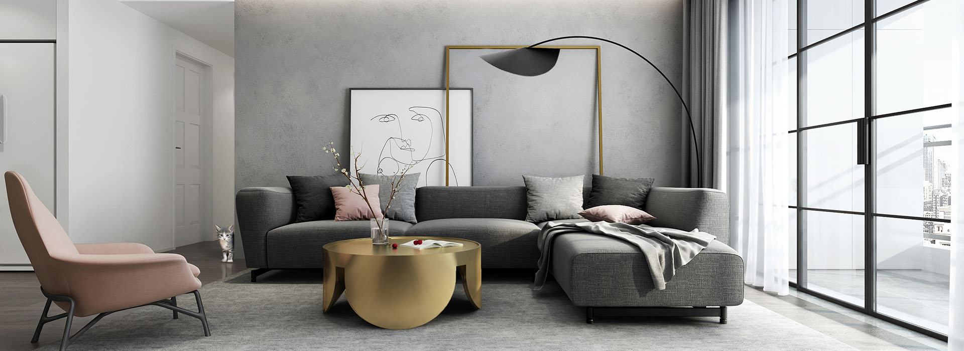 大华公园世家装修,现代简约