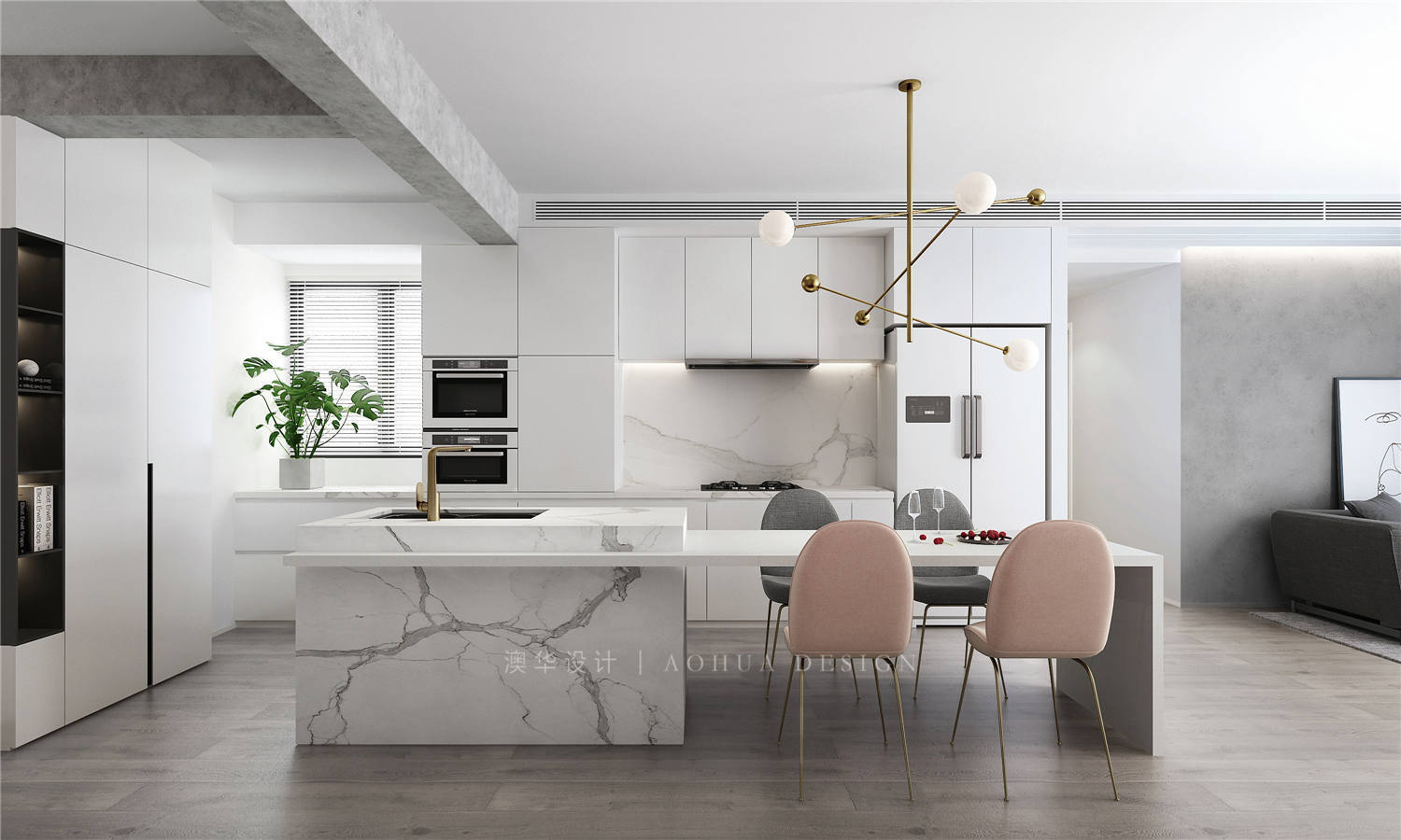 大华公园世家装修,现代简约