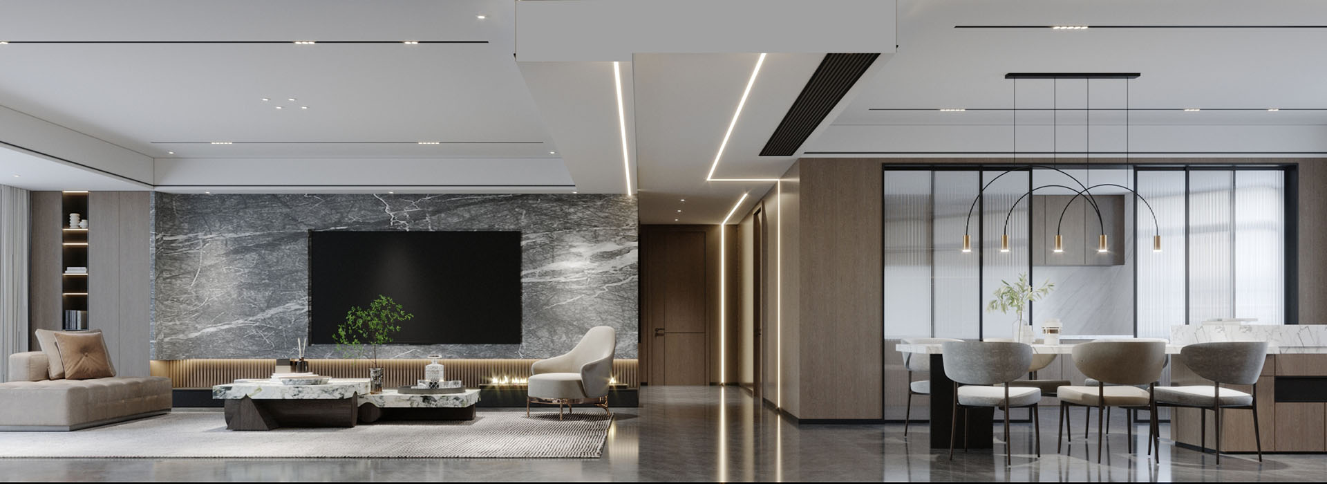 水生科技苑装修,大平层装修