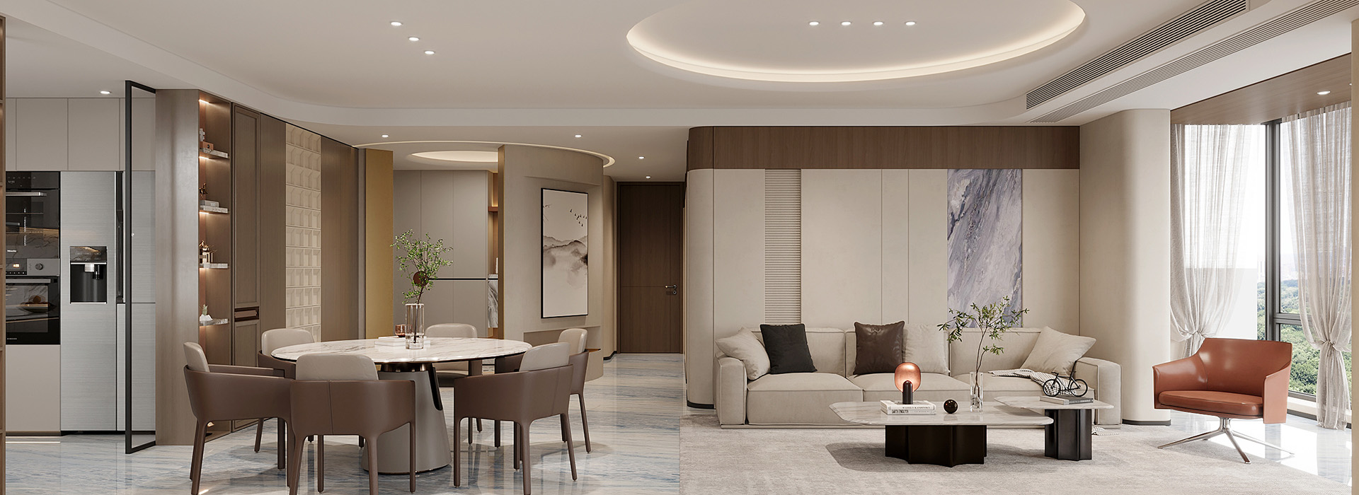 大平层装修,毛坯房装修