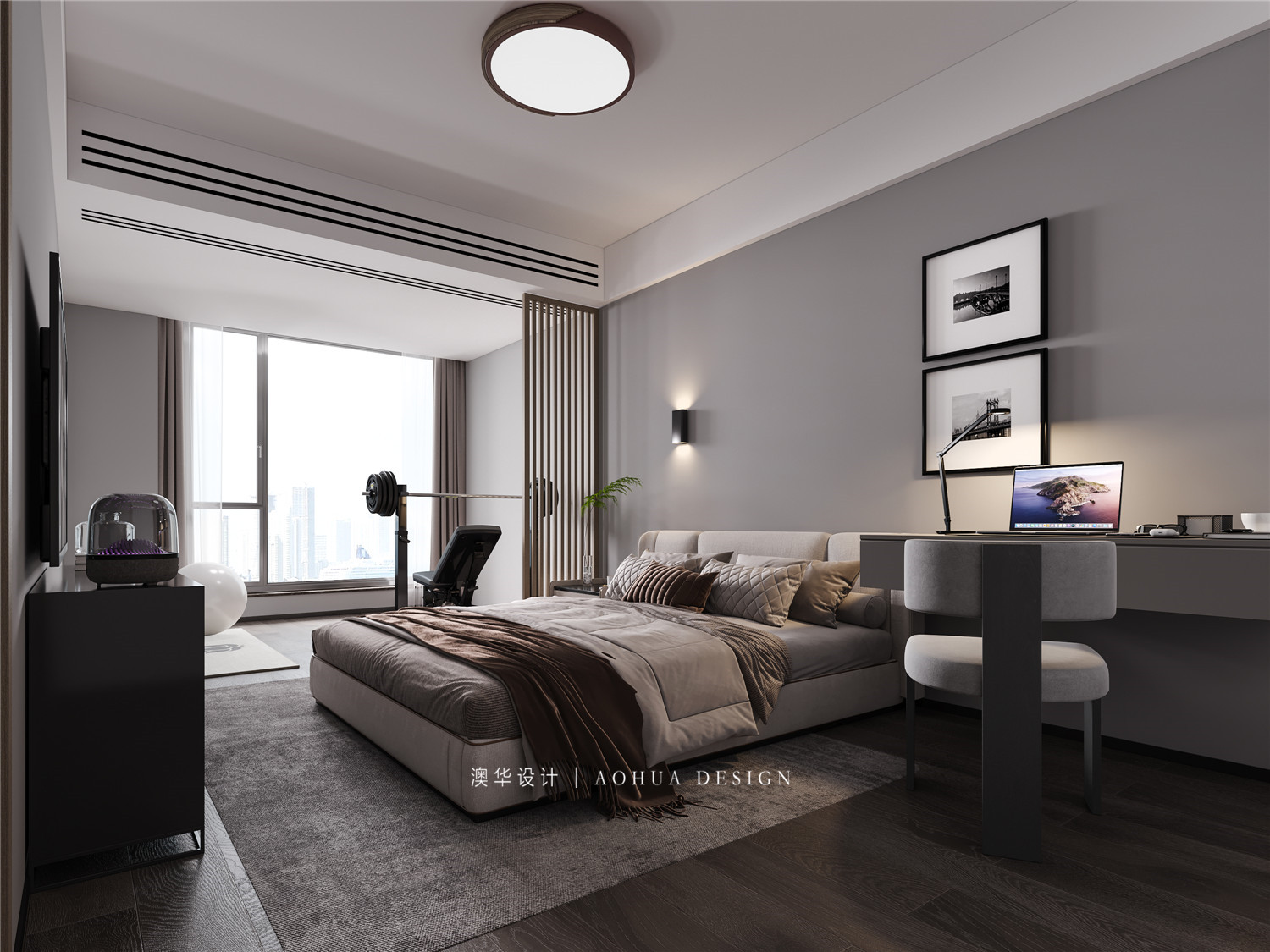 月湖琴声装修,现代风