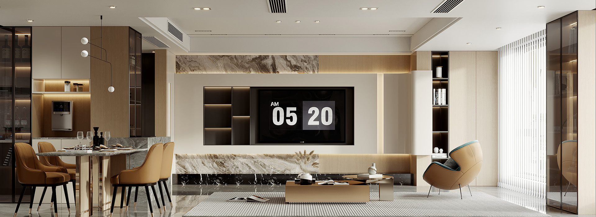 长丰城装修,大平层装修