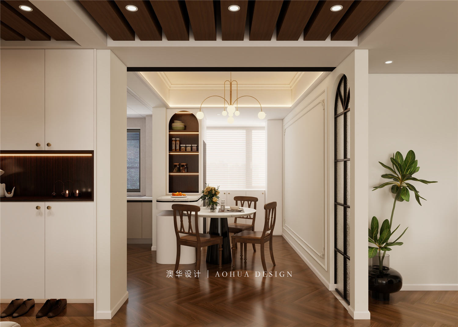 东湖风光装修,美式风格