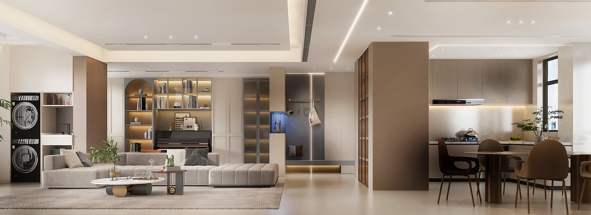 香樾洲装修,现代轻奢风格