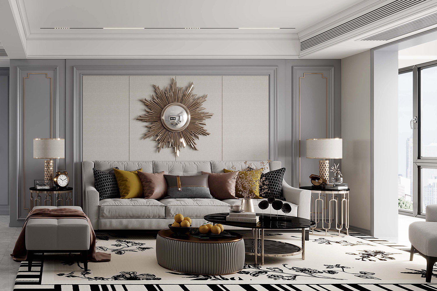 和昌森林湖装修,法式轻奢风格