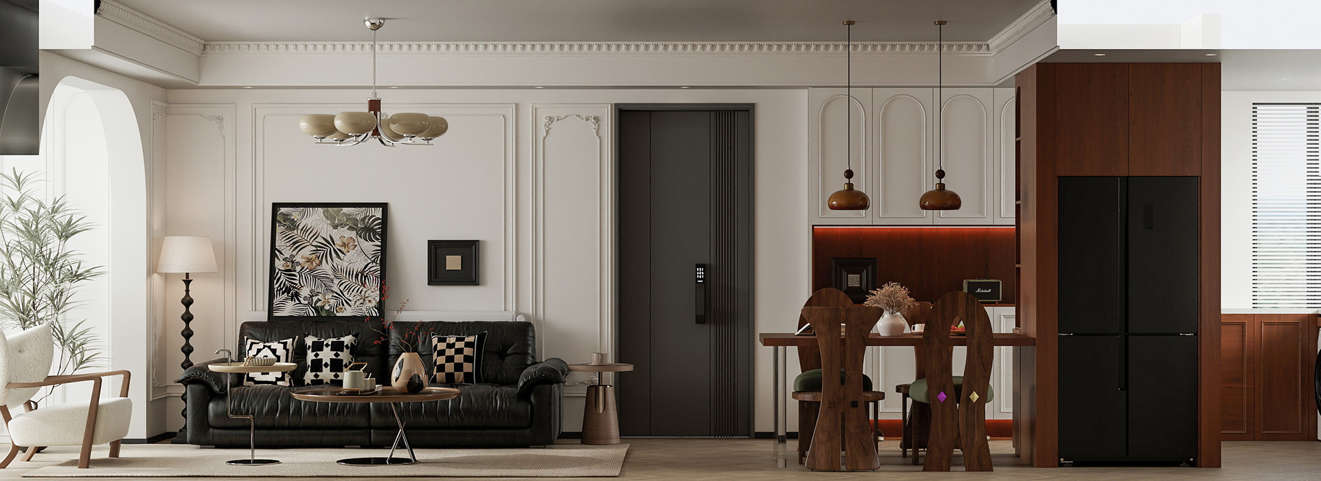 武汉天地御江苑装修,法式中古