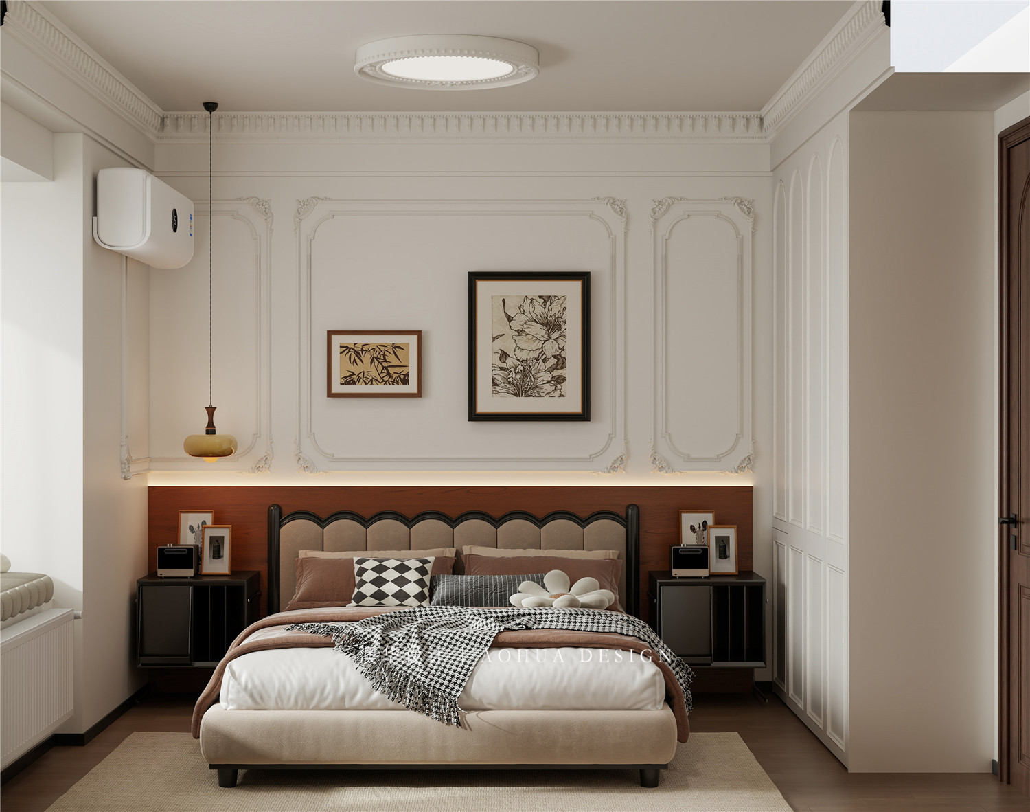 武汉天地御江苑装修,法式中古