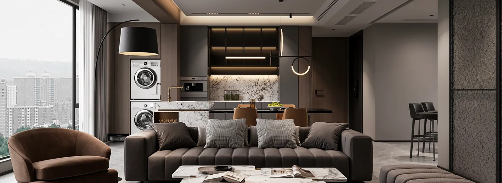 泛海桂府装修,意式轻奢风格