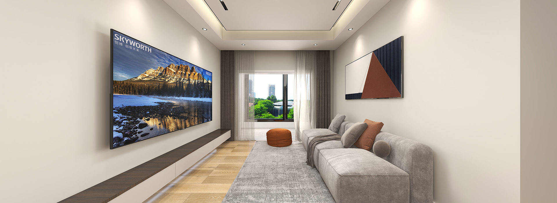 远洋心汉口装修,极简风