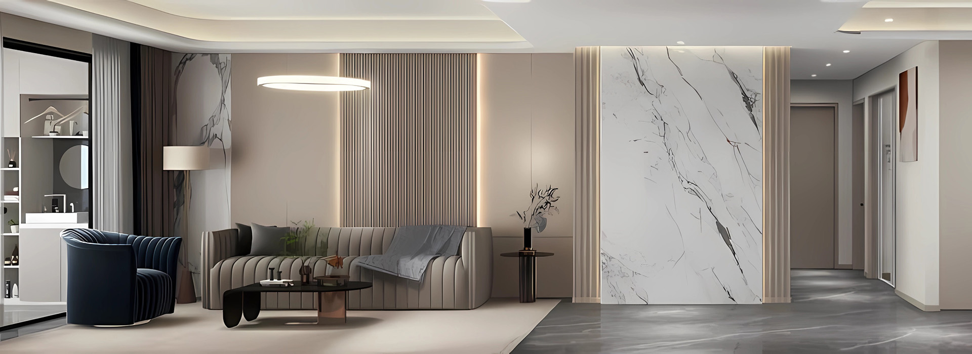 华发中央首府装修,现代风格