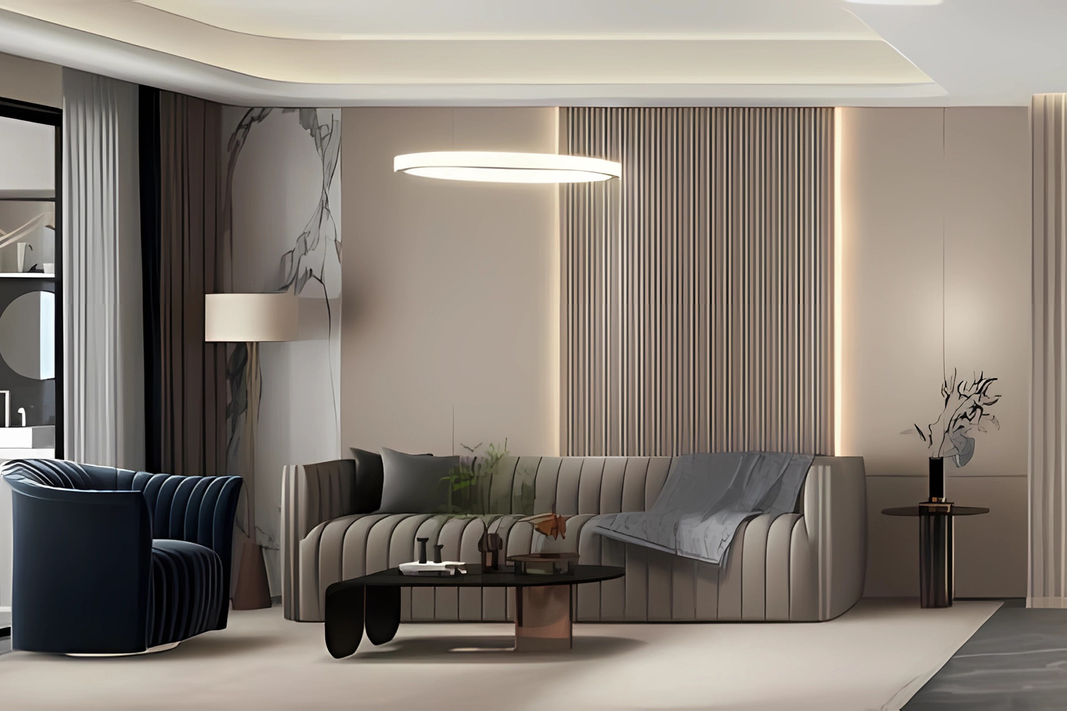 华发中央首府装修,现代风格