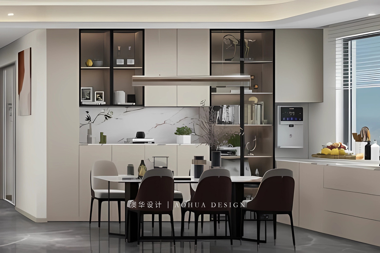 华发中央首府装修,现代风格