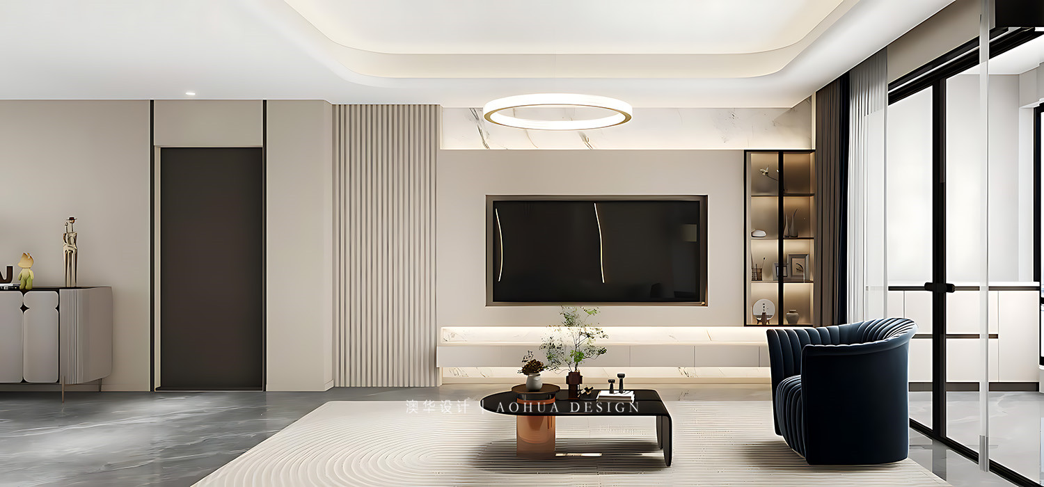 华发中央首府装修,现代风格