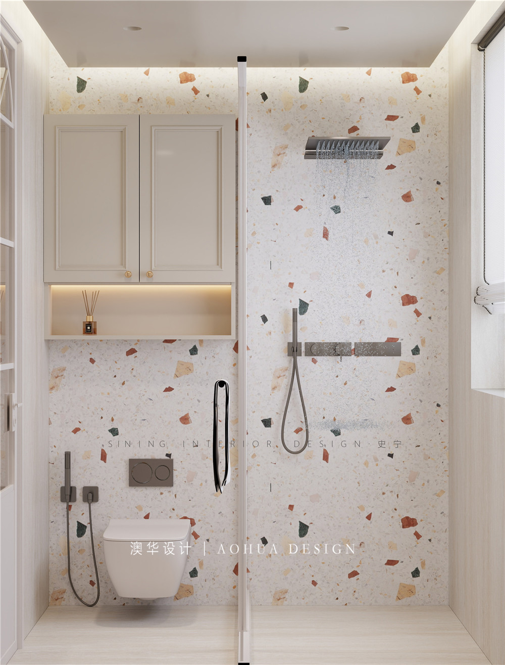 能建长江华府装修,轻法式风格