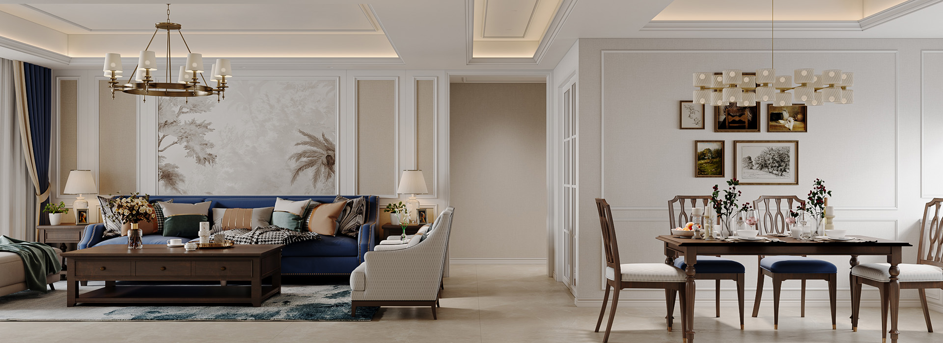 百瑞景装修,美式风格