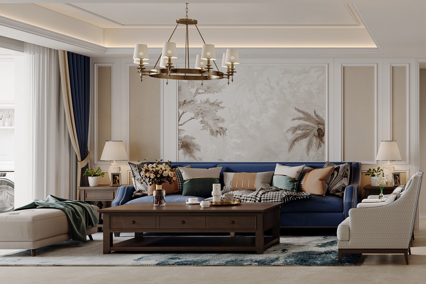 百瑞景装修,美式风格