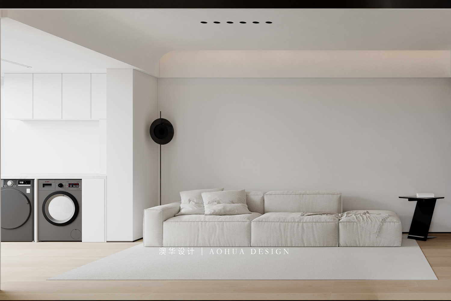 华侨城装修,极简风