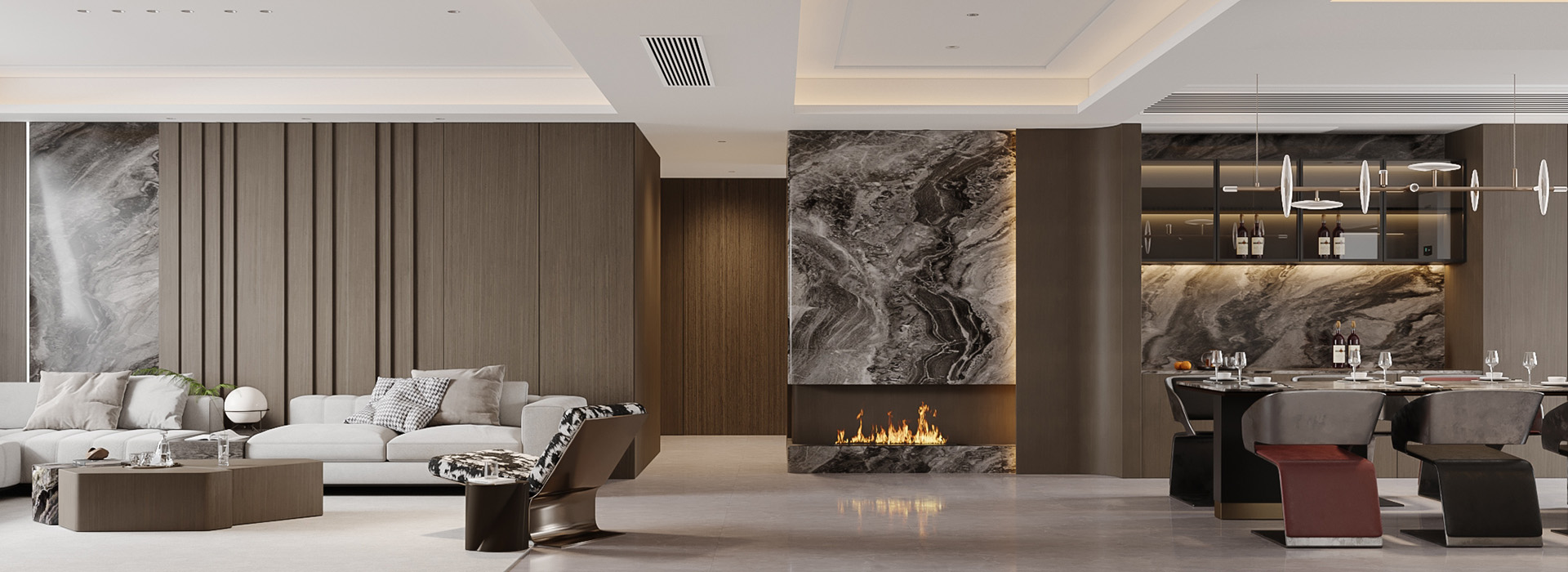 世茂天胤装修,意式轻奢