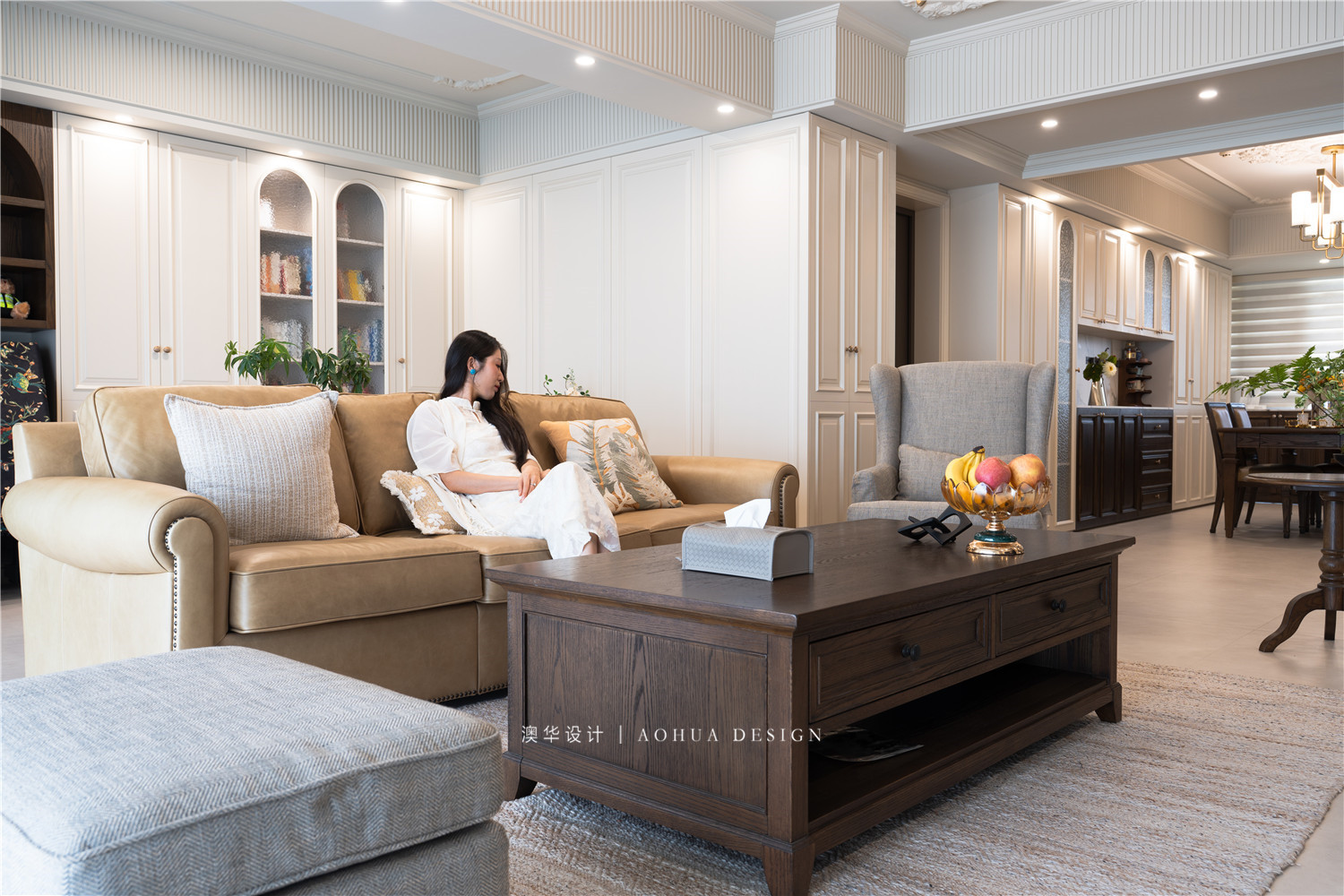 法式原木风,大平层装修