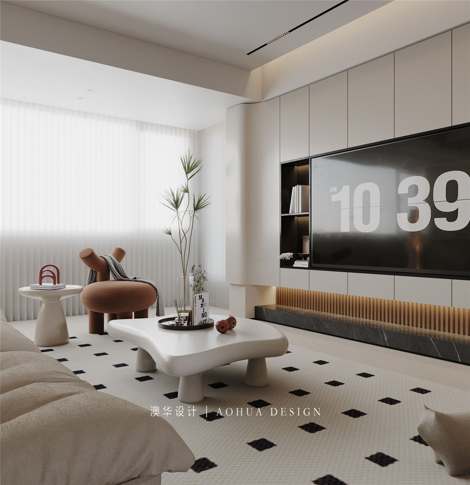 南山·纵横滨江时代装修,奶油风格